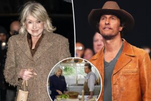 Martha Stewart admits Matthew McConaughey ‘scared’ her during ‘crazy’ filming experience