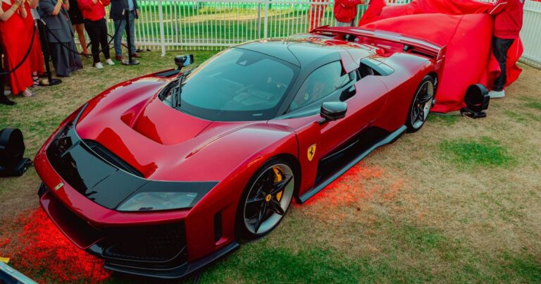 Ferrari’s $5 million hybrid hypercar arrives in Australia for the Grand Prix