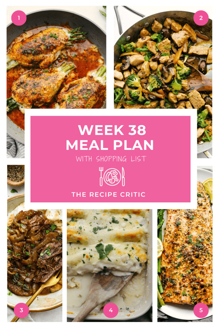 Weekly Meal Plan #38 | The Recipe Critic