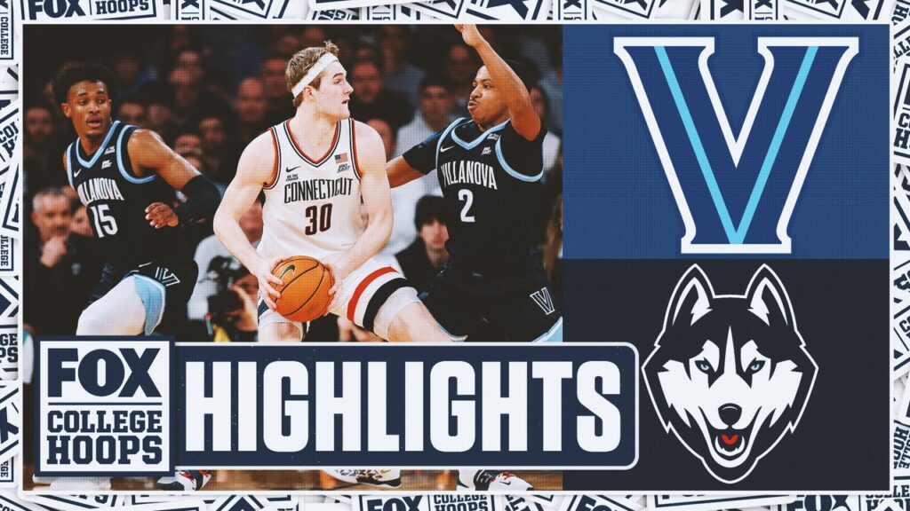 Villanova Wildcats vs. UConn Huskies Big East Tournament Highlights | FOX College Hoops