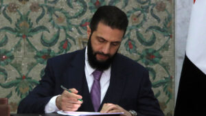 Syria’s interim leader signs constitutional declaration, hails a new future | Syria’s War