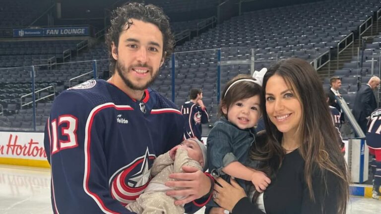 Meredith Gaudreau “brought to tears” by deafening Johnny hockey chants during Blue Jackets’ final home game