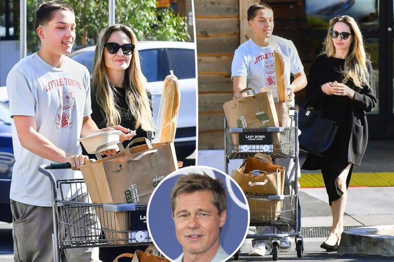 Angelina Jolie’s 16-year-old son, Knox, towers over mom during grocery run
